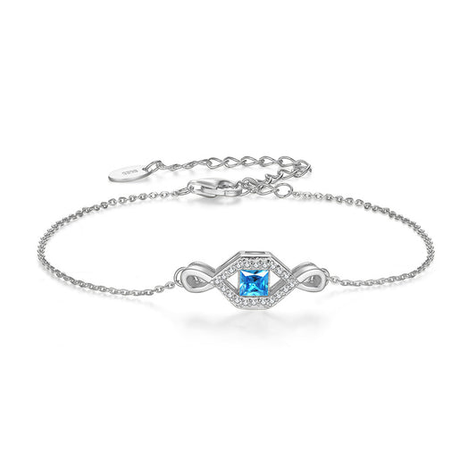 925 Sterling Silver Infinity Bracelet