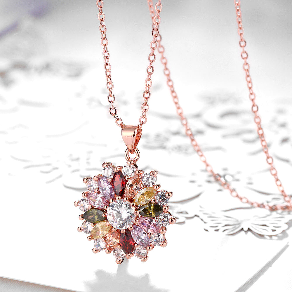Brass With Plated Fashion Jewelry Necklace