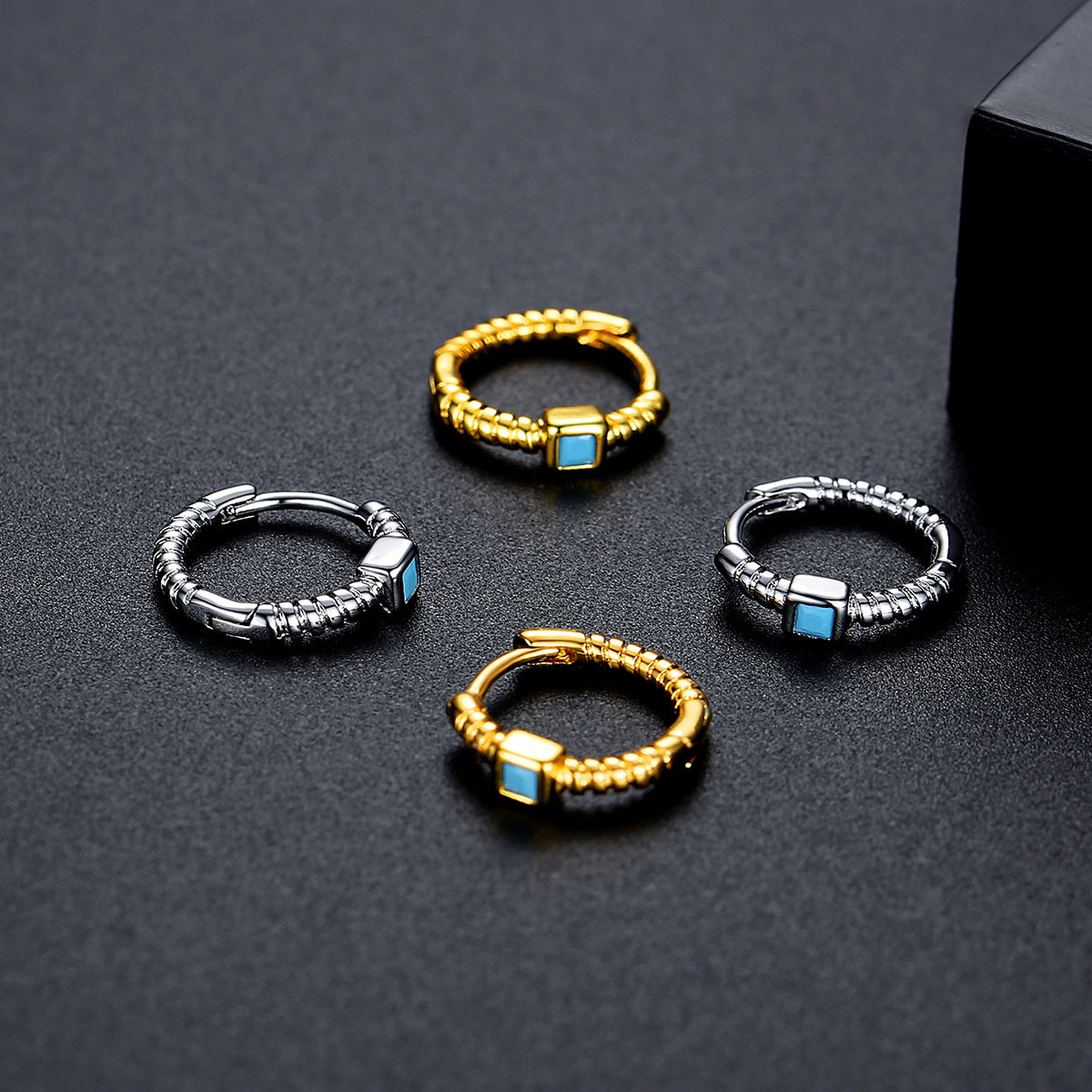 Copper With Gold Plated Fashion Jewelry Earrings