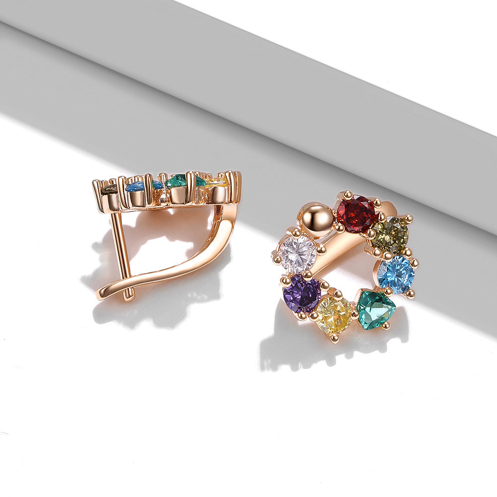 Brass With Plated Fashion Jewelry Earrings