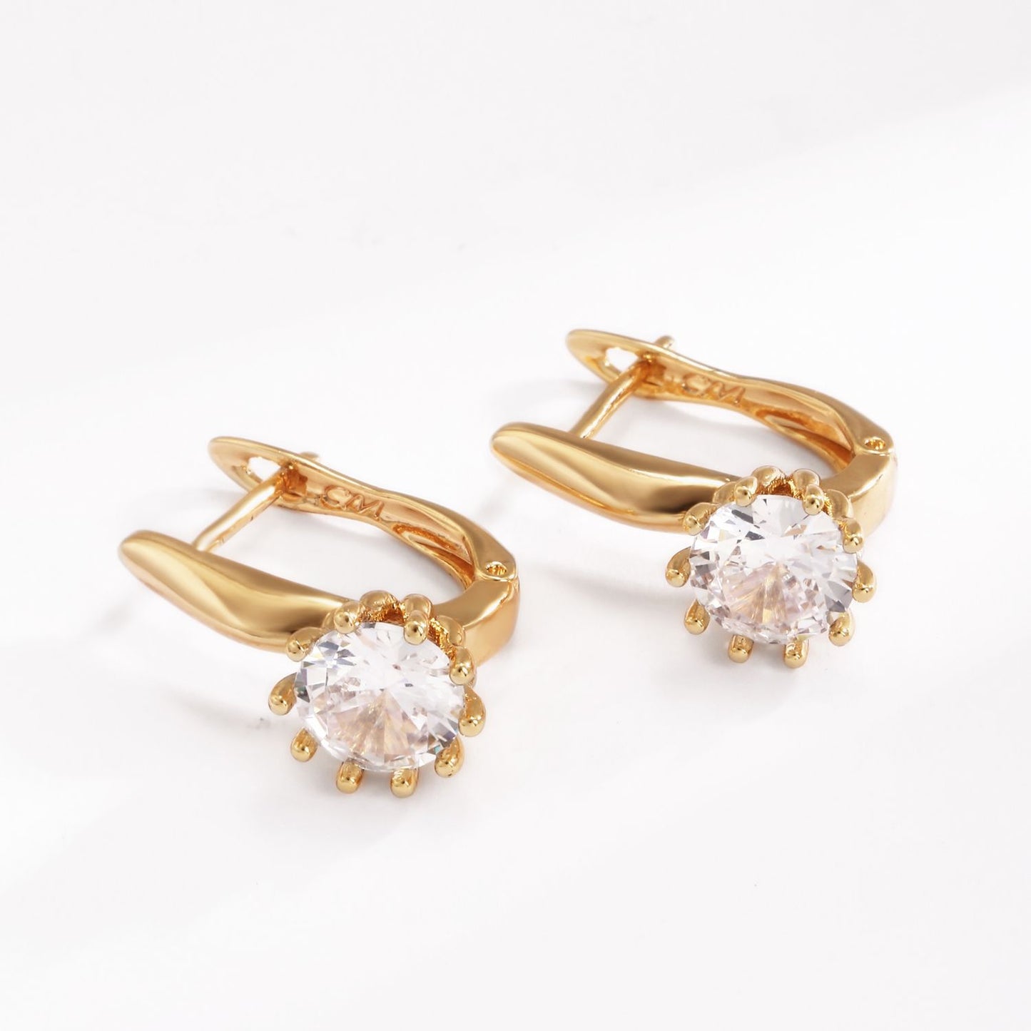Brass With Plated Fashion Jewelry Earrings