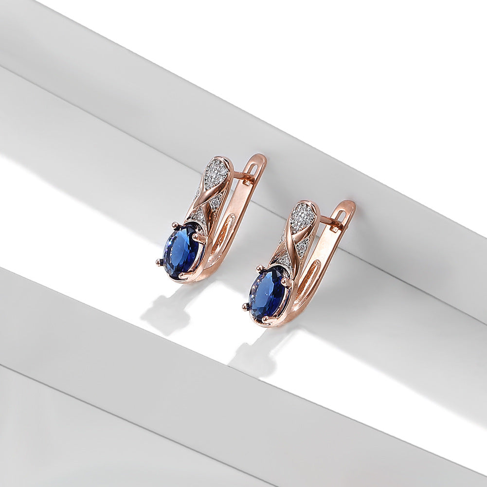 Brass With Plated Fashion Jewelry Earrings