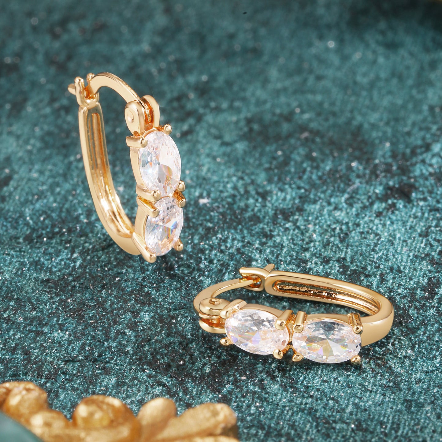 Brass With Plated Fashion Jewelry Earrings