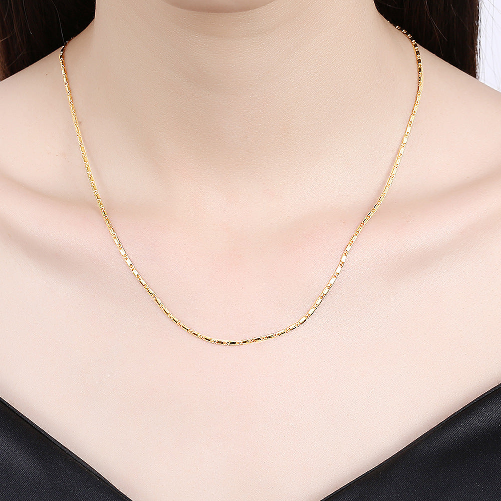Brass With Plated Fashion Jewelry Necklace