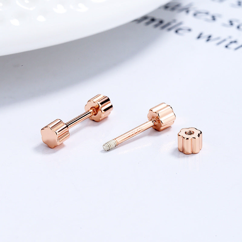 925 Sterling Silver Screwed Earrings