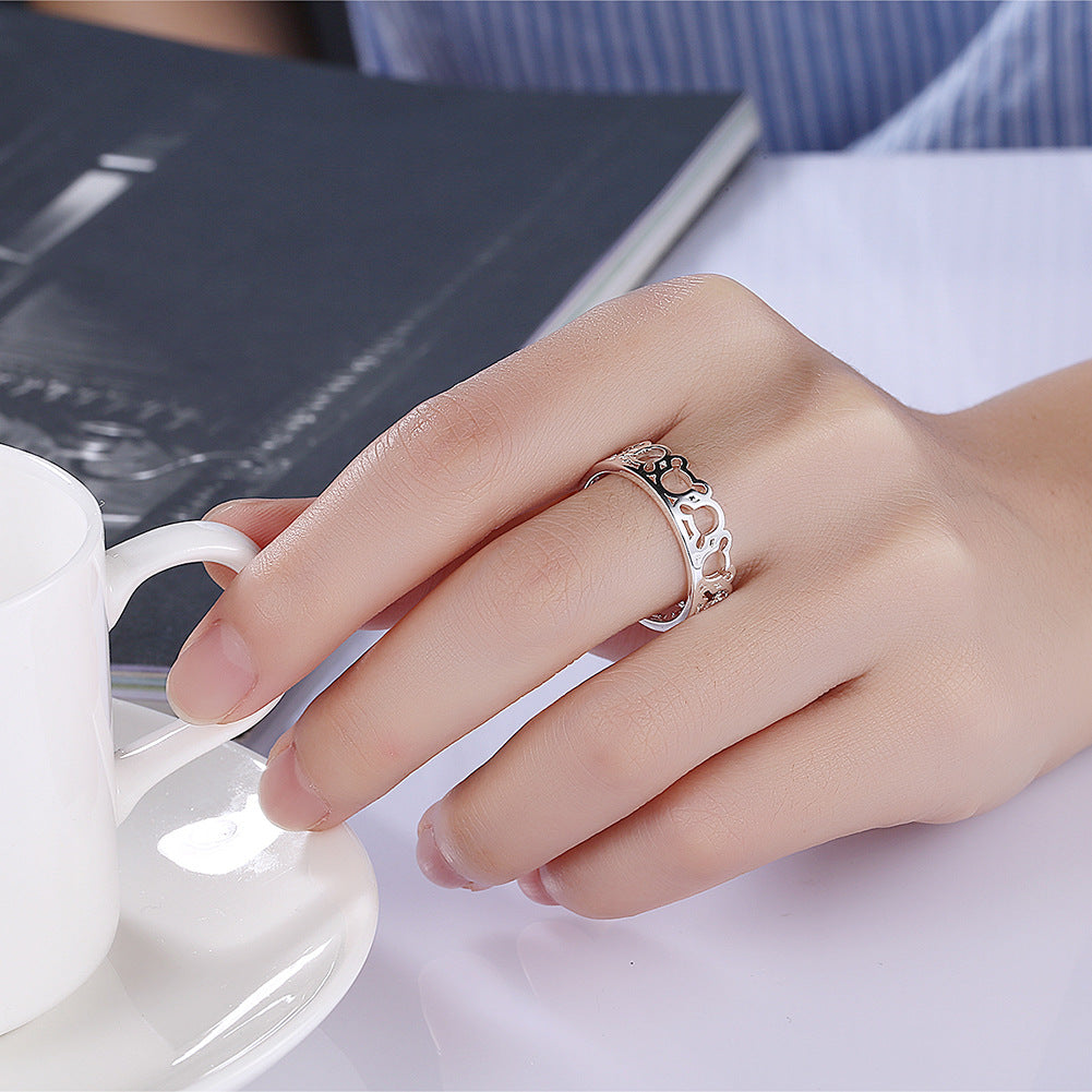 Copper With Plated Fashion Ring