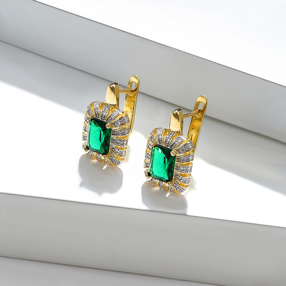 Brass With Plated Fashion Jewelry Earrings