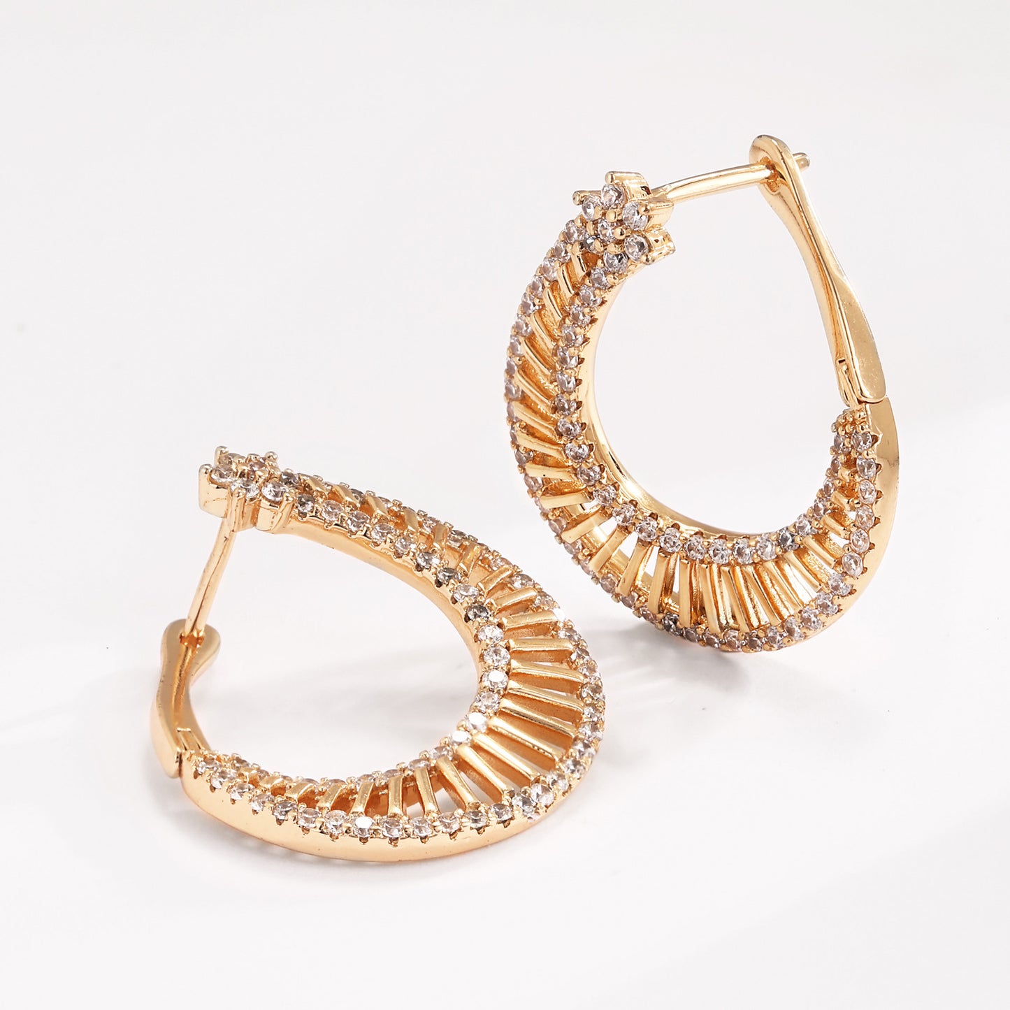 Brass With Plated Fashion Jewelry Earrings