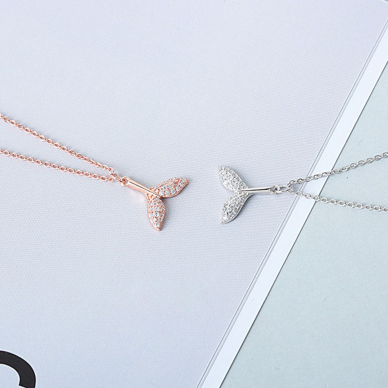 925 Sterling Silver Fashion Mermaid Necklace