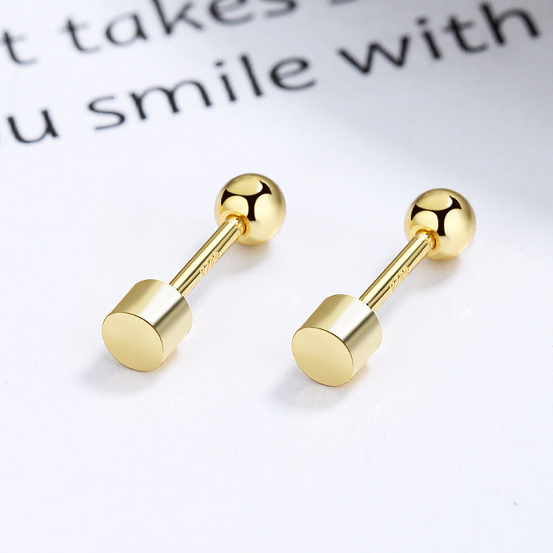 925 Sterling Silver Screwed Earrings