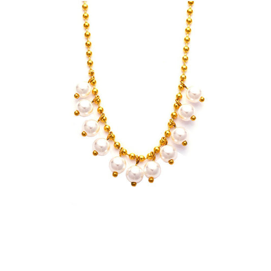 Stainless Steel Jewelry Fashion Pearl Necklace
