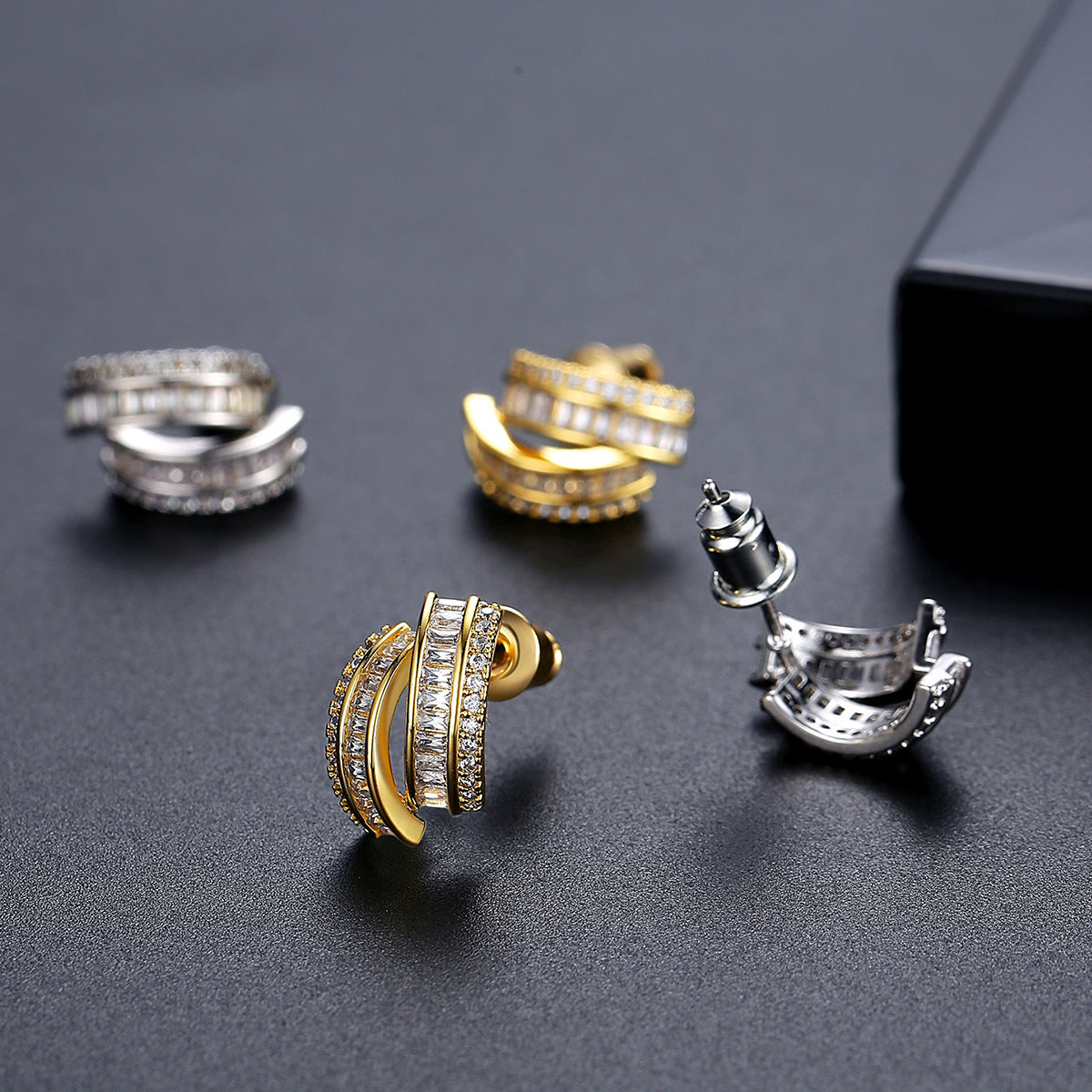 Copper With Plated Fashion Jewelry Earrings