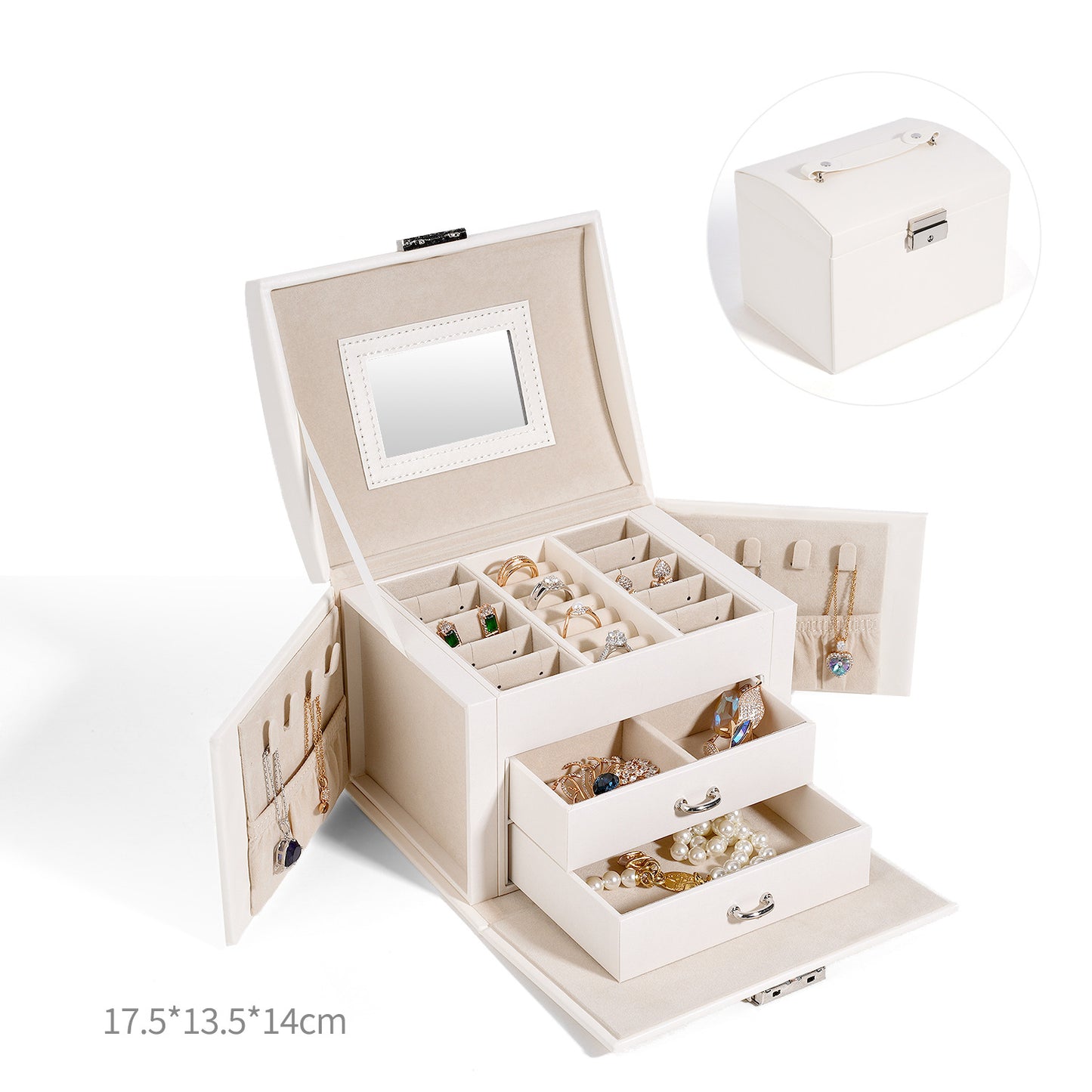Portable Storage Case for Jewelry and Small Accessories