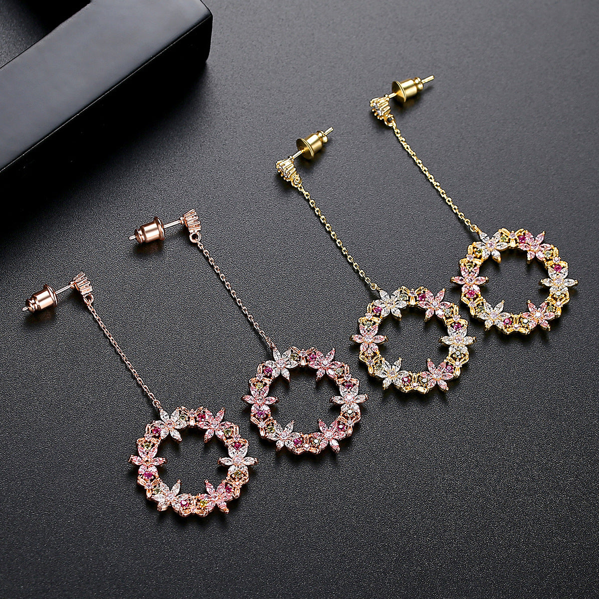 Copper With Plated Fashion Jewelry Earrings