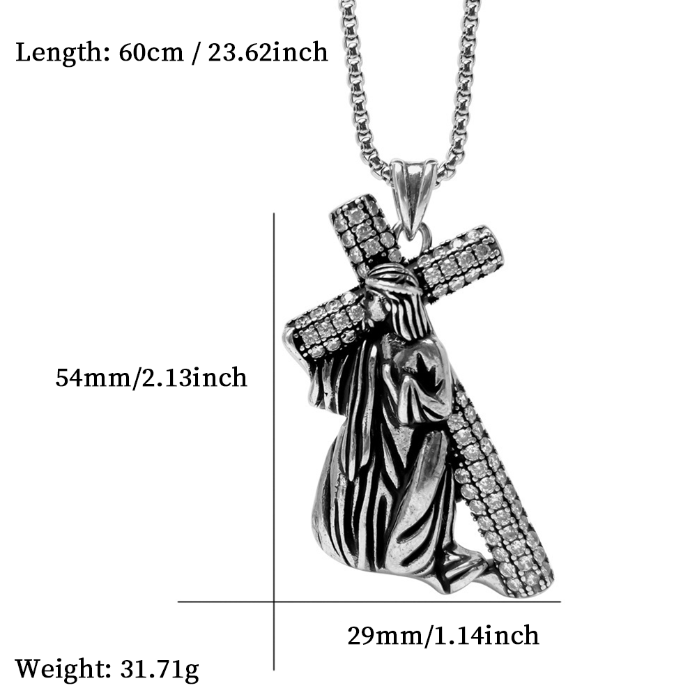 Cross Pendant Necklace, Men Women's Fashion Jewelry, Perfect for Parties & Gifts, Elegant Accessory for Everyday Wear