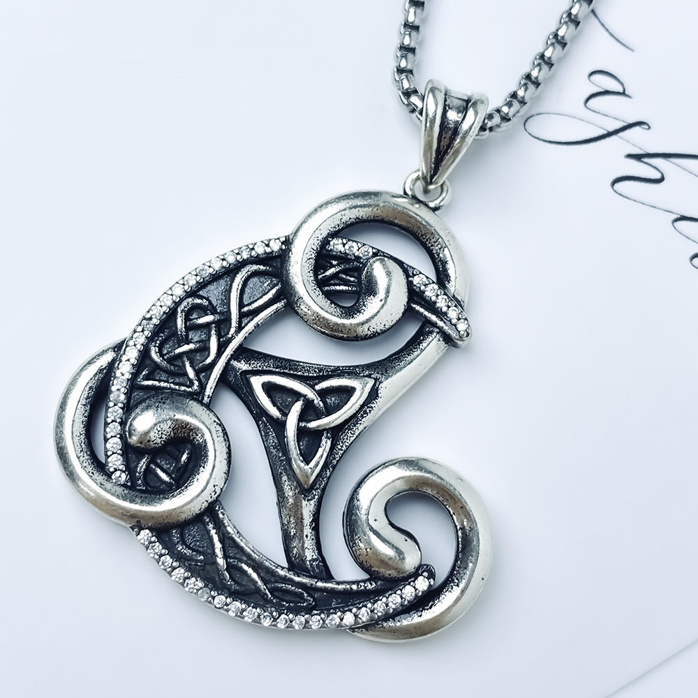 Celtic Pendant Necklace, Men Women's Fashion Jewelry, Perfect for Parties & Gifts, Elegant Accessory for Everyday Wear