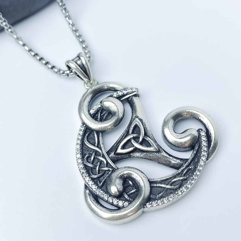Celtic Pendant Necklace, Men Women's Fashion Jewelry, Perfect for Parties & Gifts, Elegant Accessory for Everyday Wear