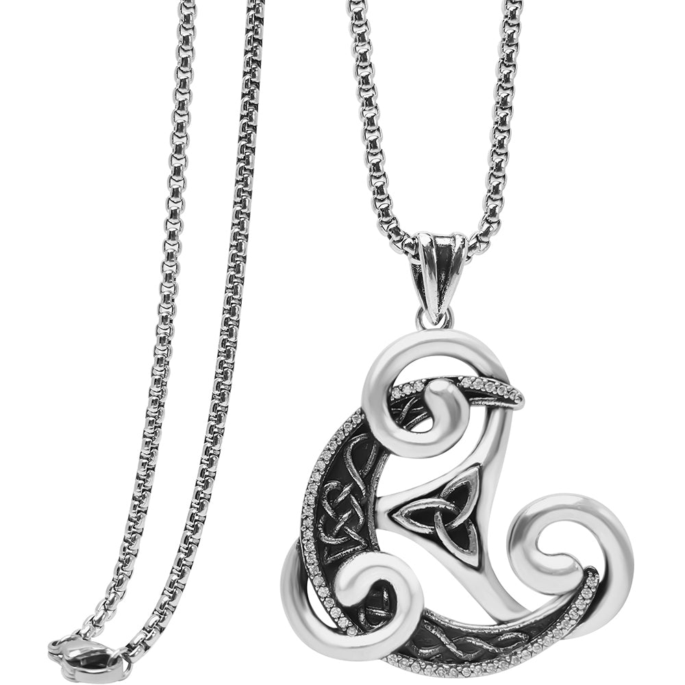 Celtic Pendant Necklace, Men Women's Fashion Jewelry, Perfect for Parties & Gifts, Elegant Accessory for Everyday Wear