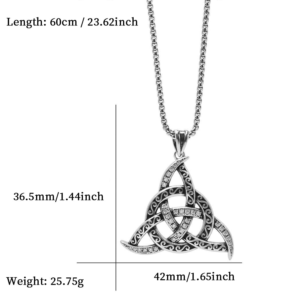 Celtic Pendant Necklace, Men Women's Fashion Jewelry, Perfect for Parties & Gifts, Elegant Accessory for Everyday Wear