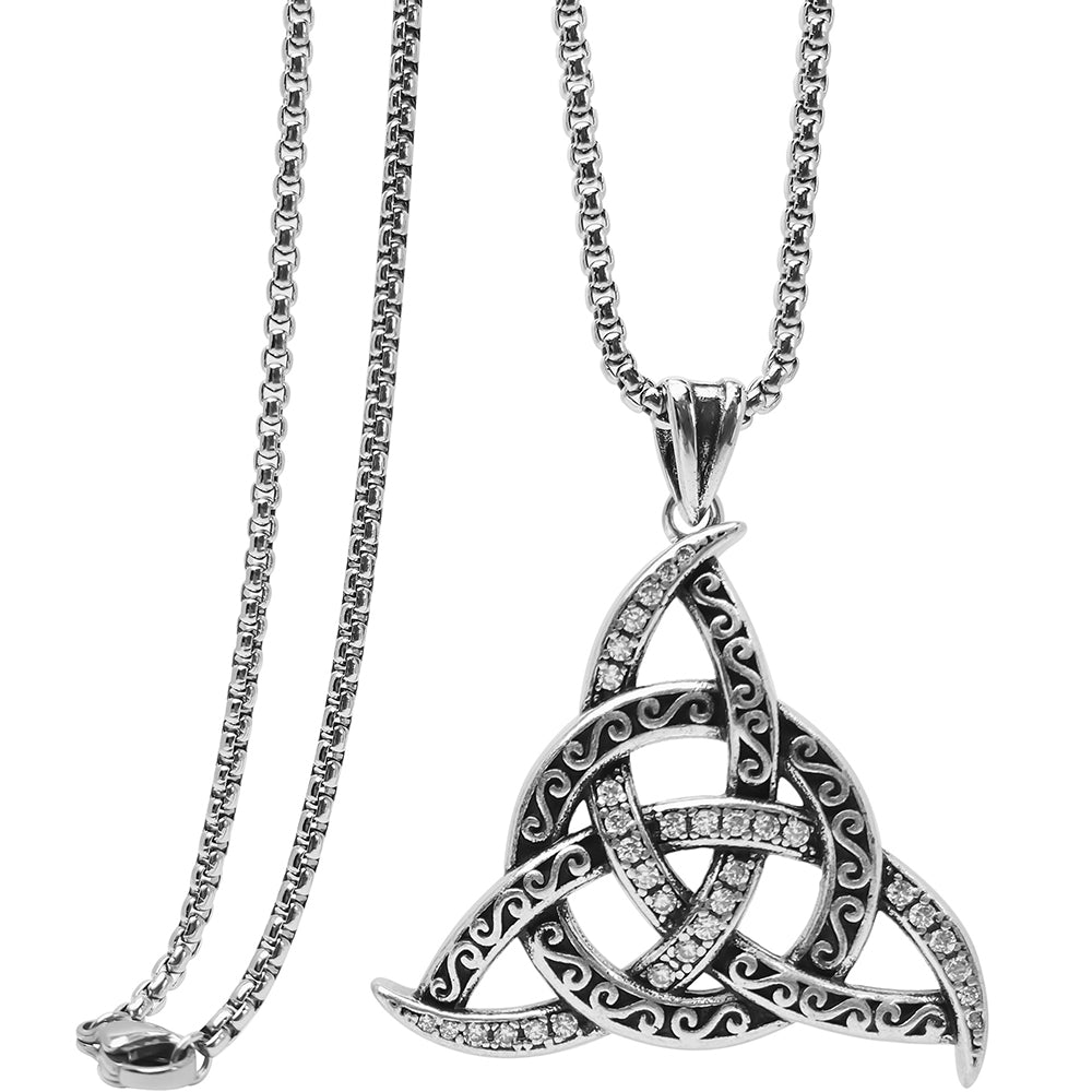 Celtic Pendant Necklace, Men Women's Fashion Jewelry, Perfect for Parties & Gifts, Elegant Accessory for Everyday Wear