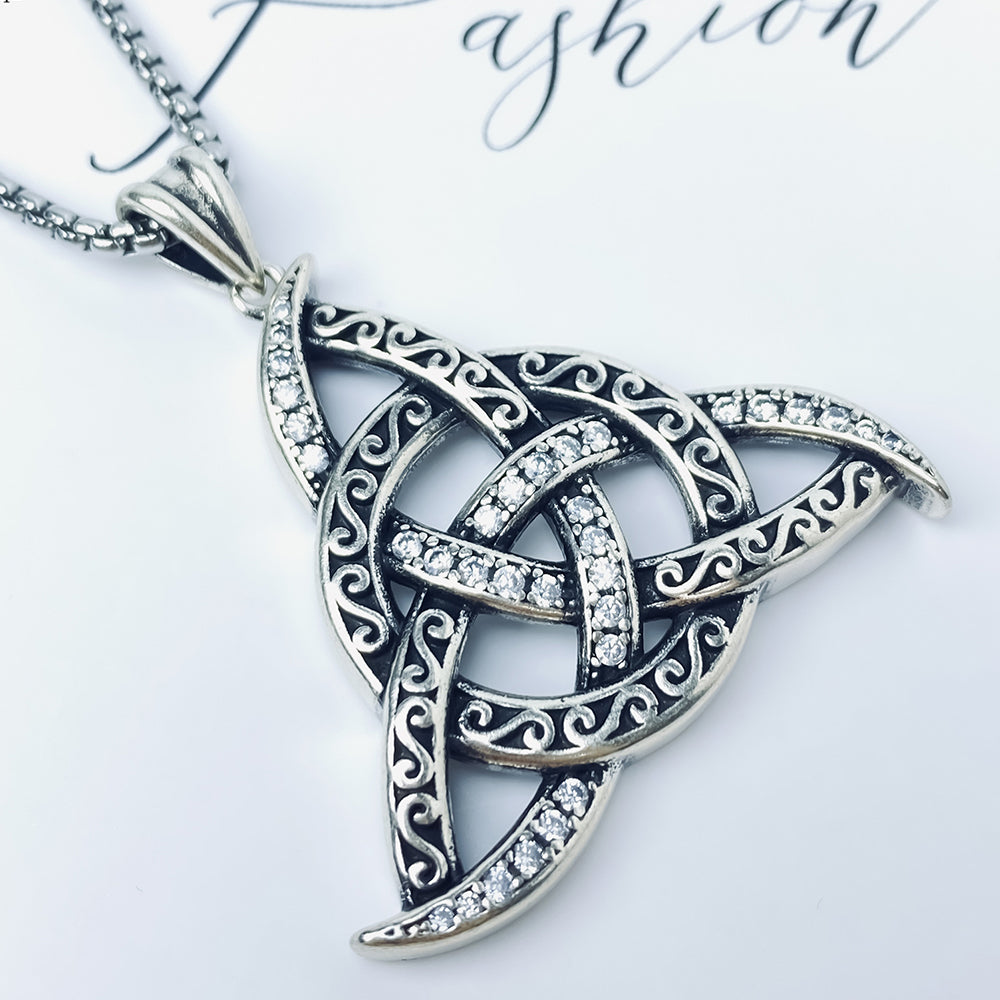 Celtic Pendant Necklace, Men Women's Fashion Jewelry, Perfect for Parties & Gifts, Elegant Accessory for Everyday Wear