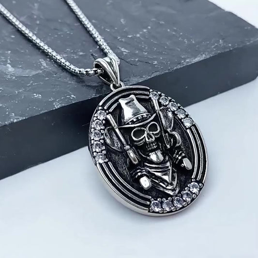 Dark Heavy Industry Pendant Necklace, Men Women's Fashion Jewelry, Perfect for Parties & Gifts, Elegant Accessory for Everyday Wear