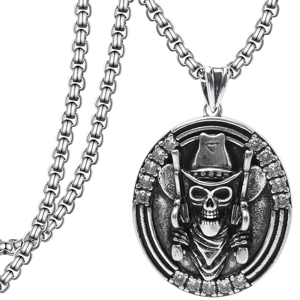 Dark Heavy Industry Pendant Necklace, Men Women's Fashion Jewelry, Perfect for Parties & Gifts, Elegant Accessory for Everyday Wear