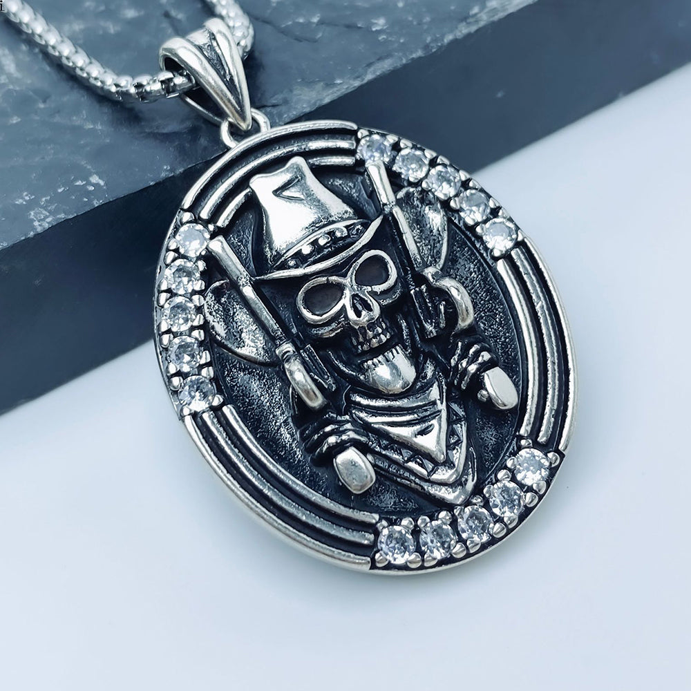 Dark Heavy Industry Pendant Necklace, Men Women's Fashion Jewelry, Perfect for Parties & Gifts, Elegant Accessory for Everyday Wear