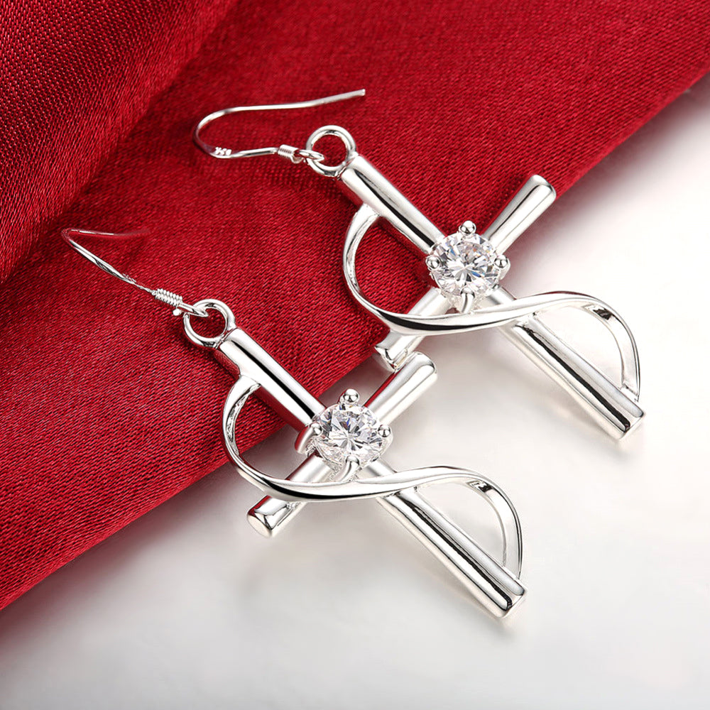 Brass With Plated Fashion Jewelry Earrings