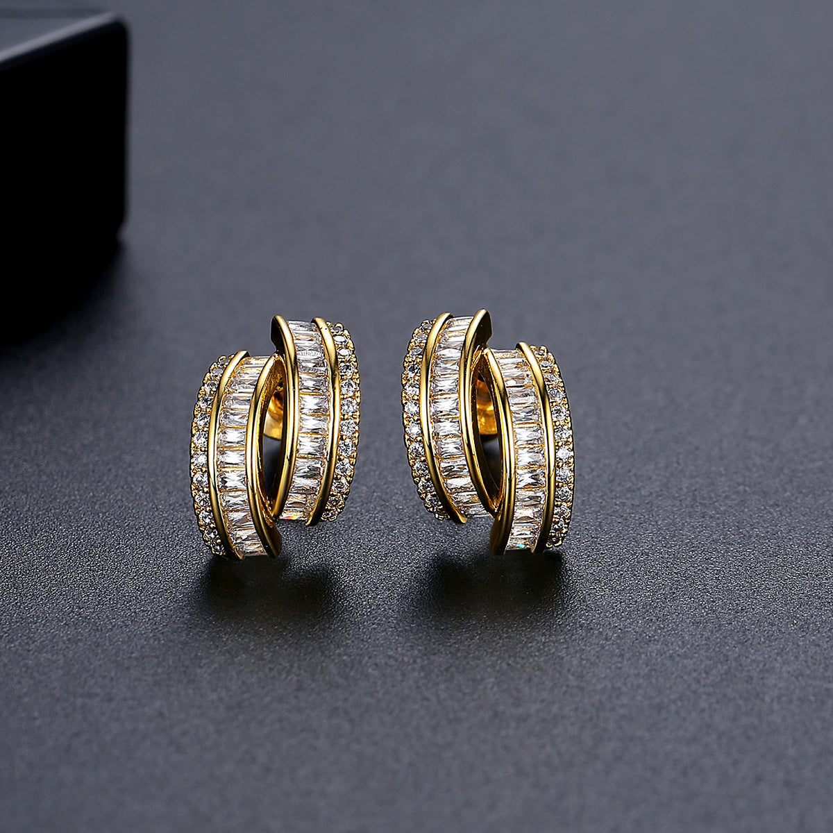 Copper With Plated Fashion Jewelry Earrings