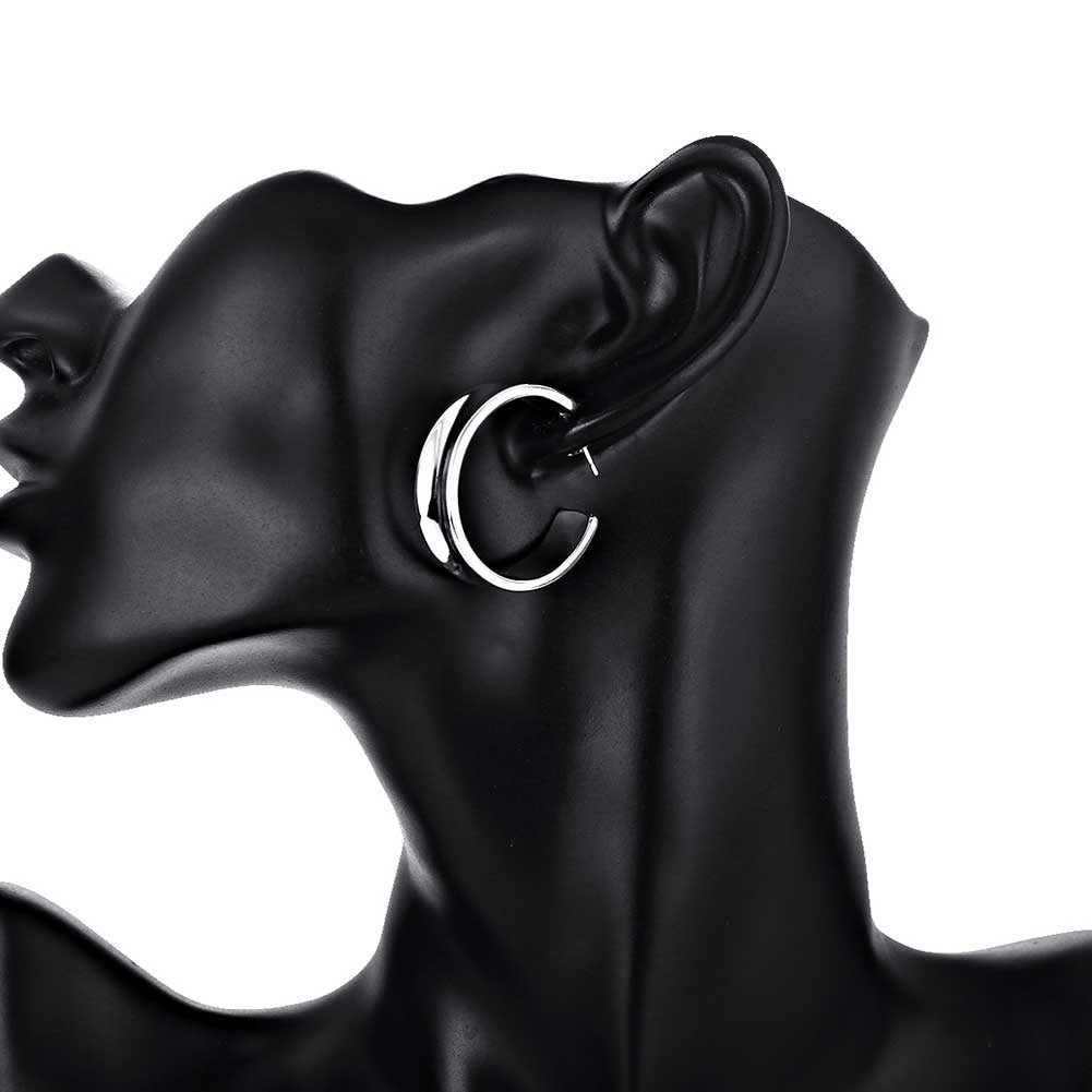Brass With Plated Fashion Jewelry Earrings