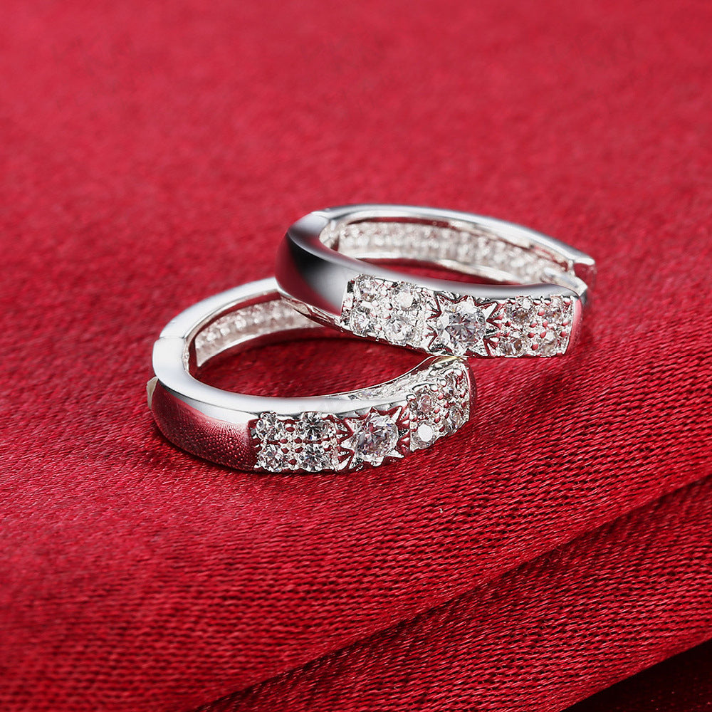 Brass With Plated Fashion Jewelry Earrings