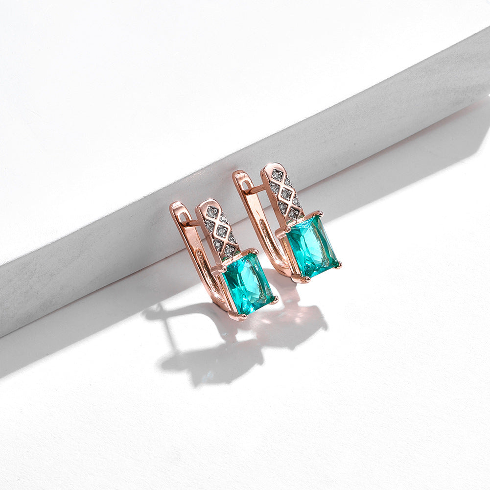 Brass With Plated Fashion Jewelry Earrings