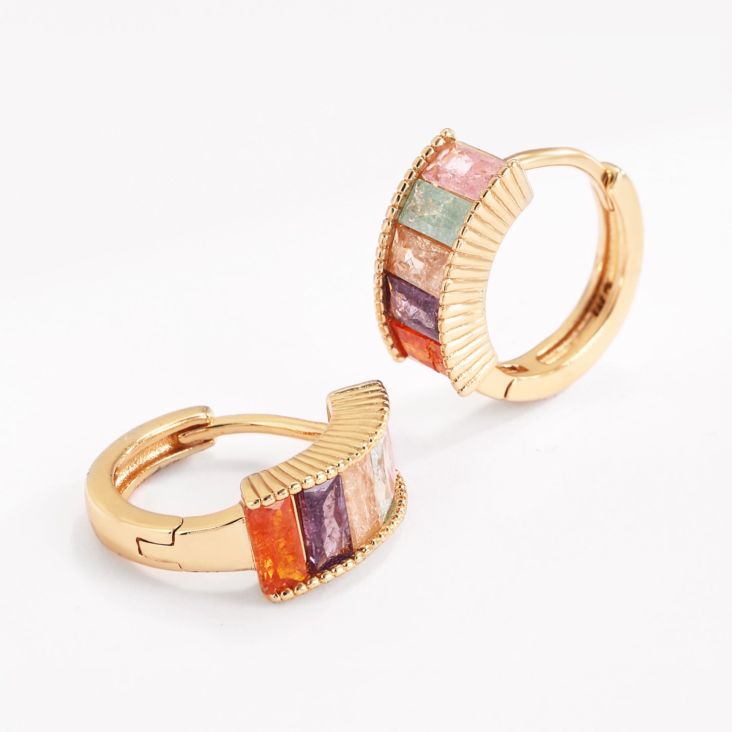 Brass With Plated Fashion Jewelry Earrings