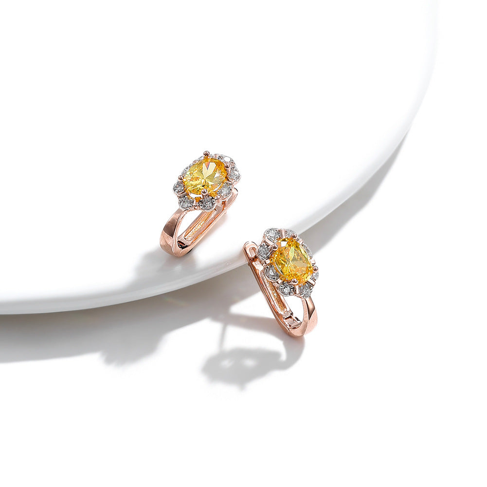 Brass With Plated Fashion Jewelry Earrings