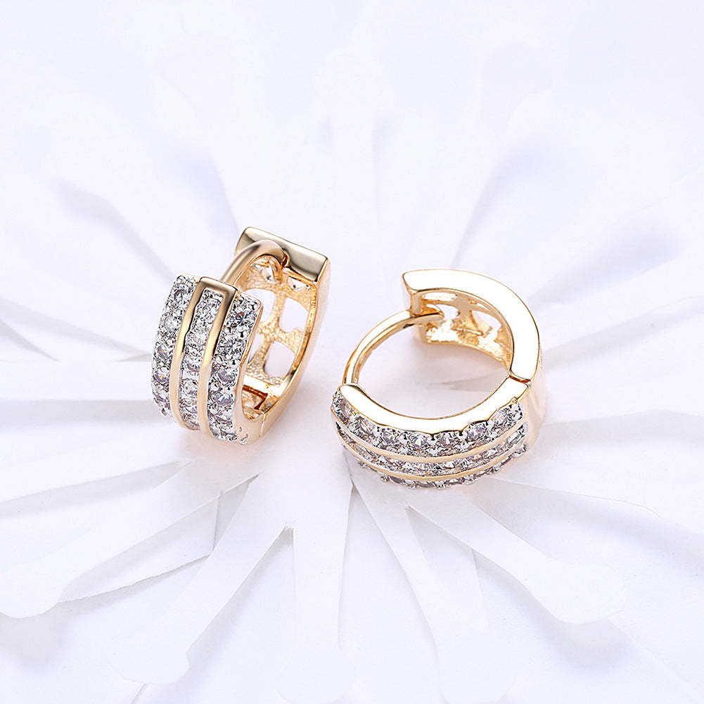 Brass With Plated Fashion Jewelry Earrings