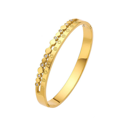Stainless Steel Jewelry Minimalist Fashion Bangle