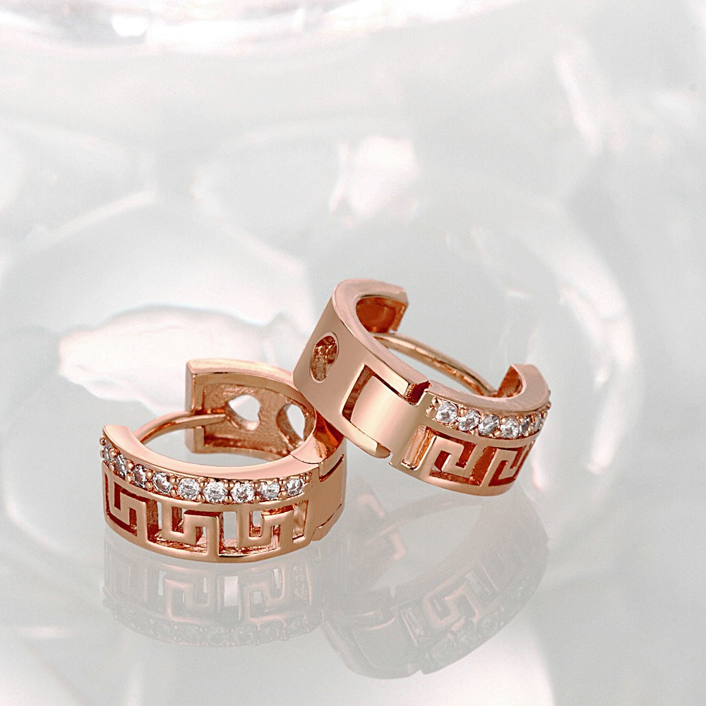 Brass With Plated Fashion Jewelry Earrings
