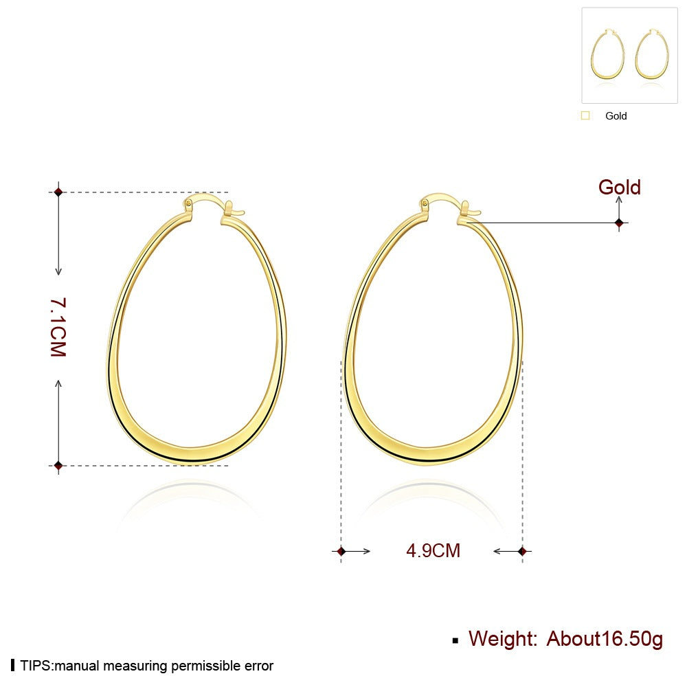 Brass With Plated Fashion Jewelry Earrings