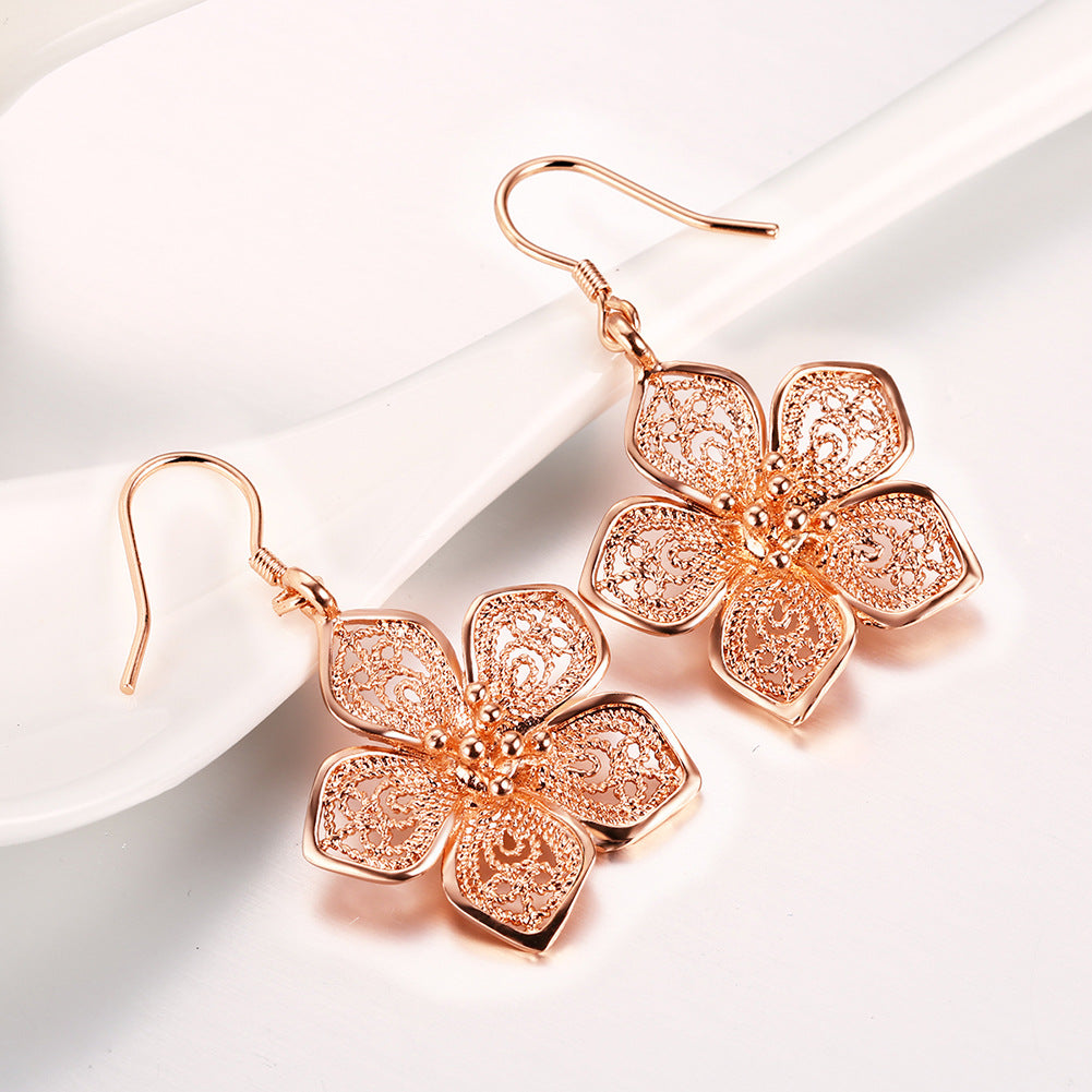 Brass With Plated Fashion Jewelry Earrings