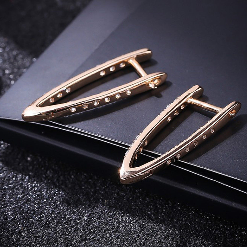 Brass With Plated Fashion Jewelry Earrings
