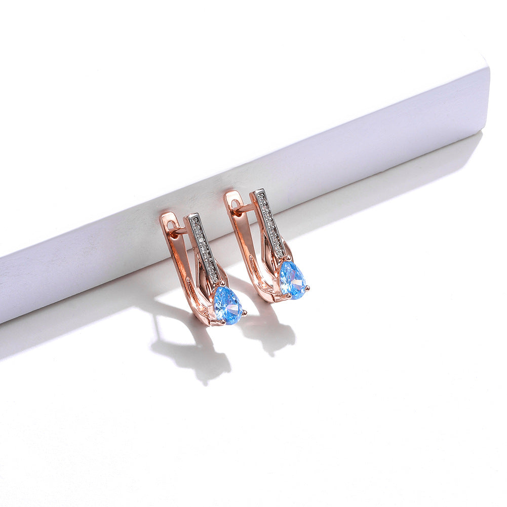 Brass With Plated Fashion Jewelry Earrings