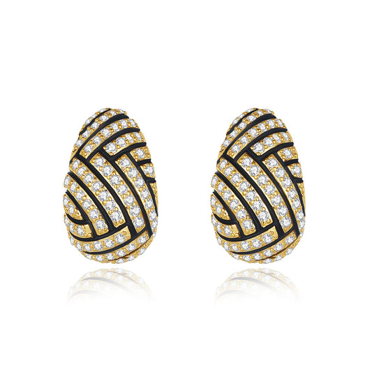 Copper With Plated Fashion Jewelry Earrings