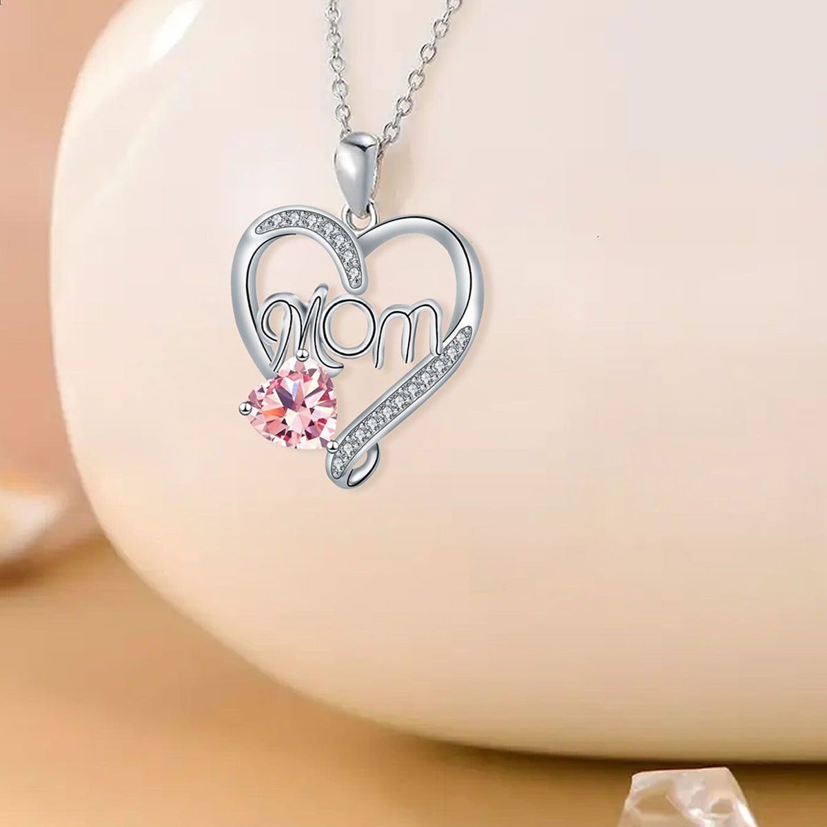 Copper With Silver Plated Heart Pendant Necklace
