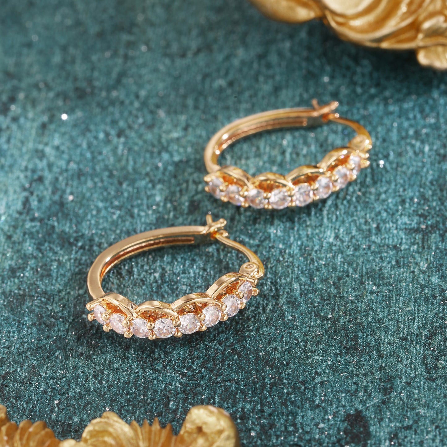 Brass With Plated Fashion Jewelry Earrings
