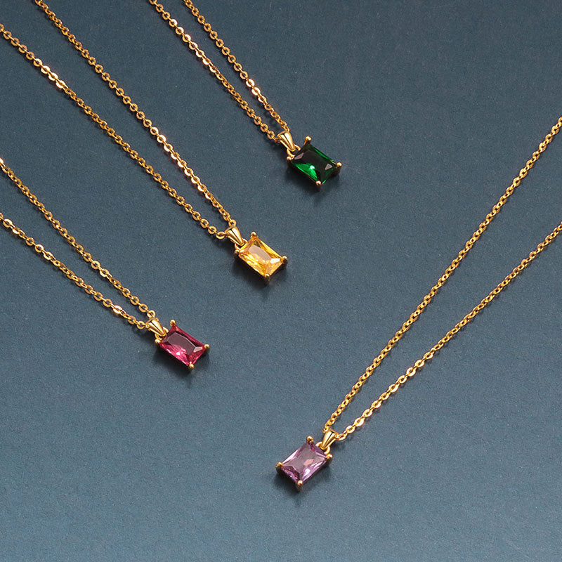 925 Sterling Silver Fashion Zircon Necklace