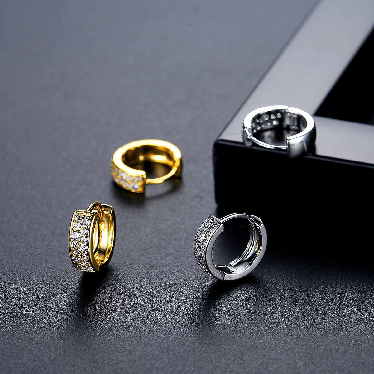 Copper With Gold Plated Fashion Jewelry Earrings