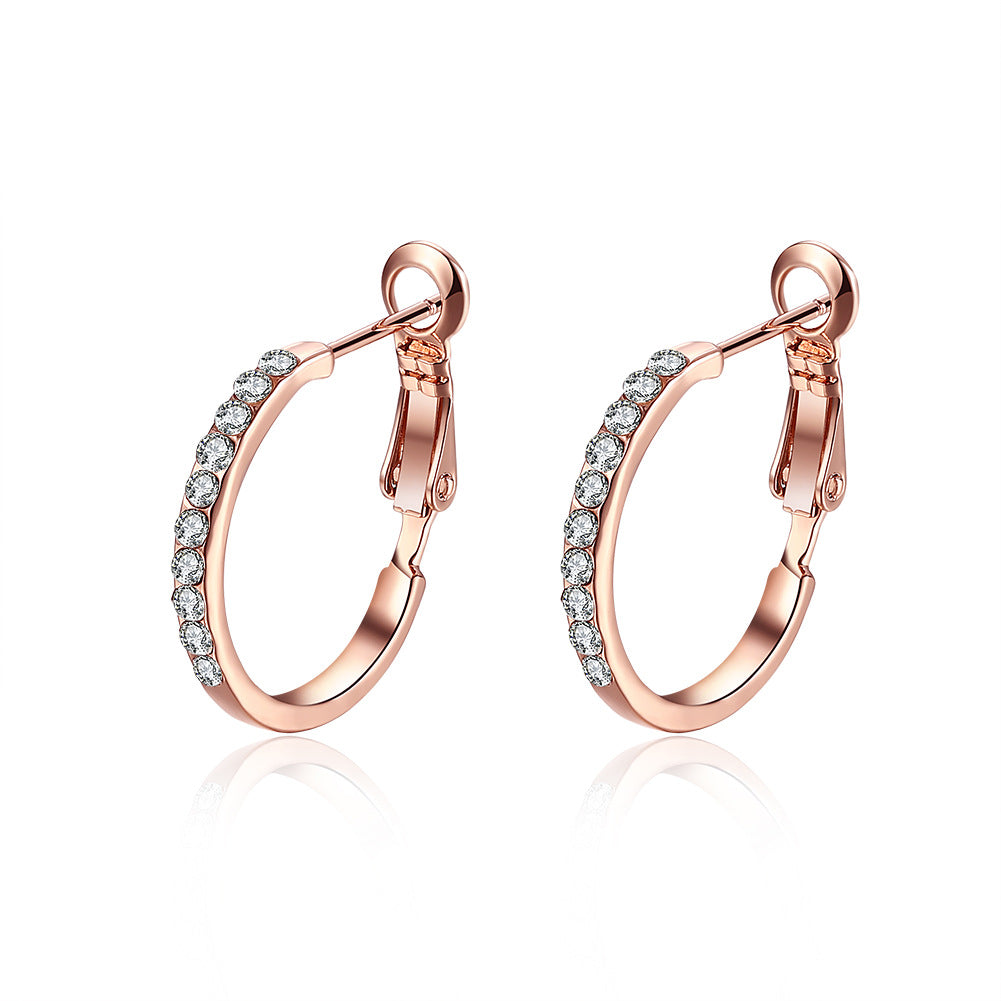 Brass With Plated Fashion Jewelry Earrings