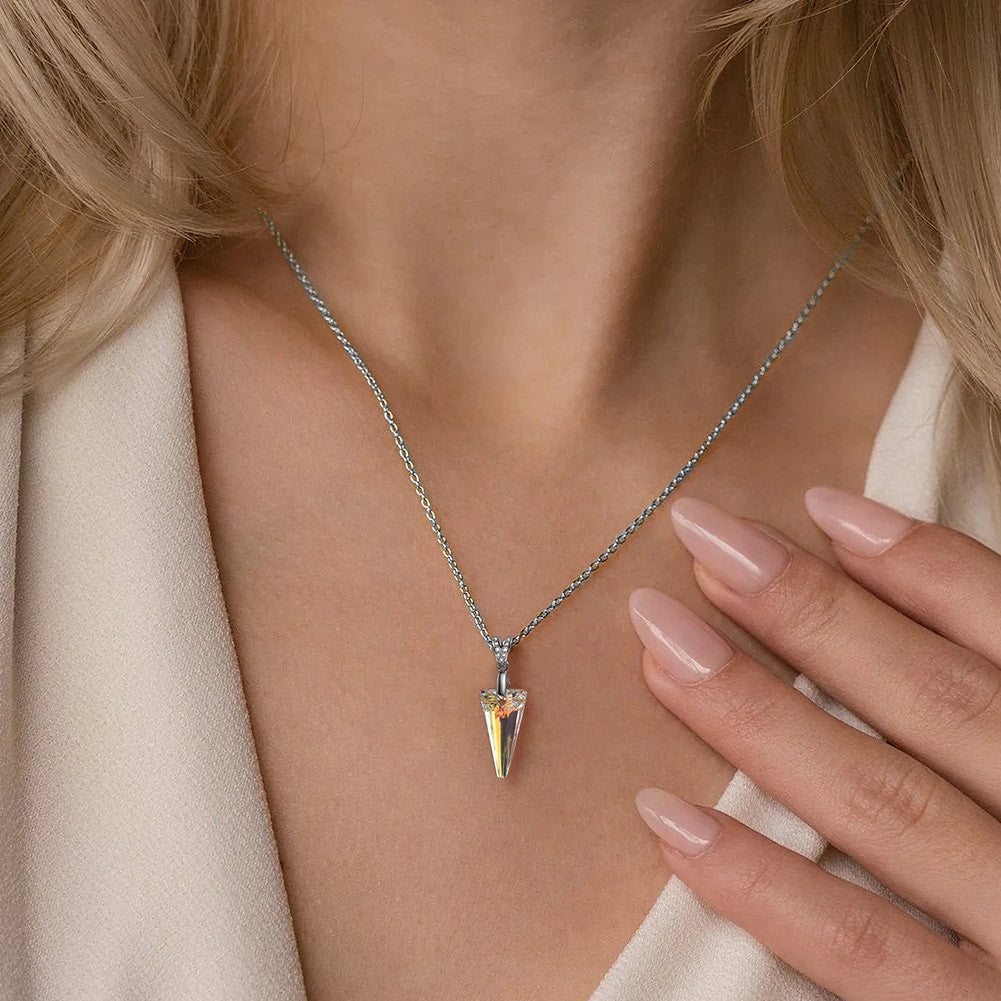 925 Sterling Silver Crystal Necklace