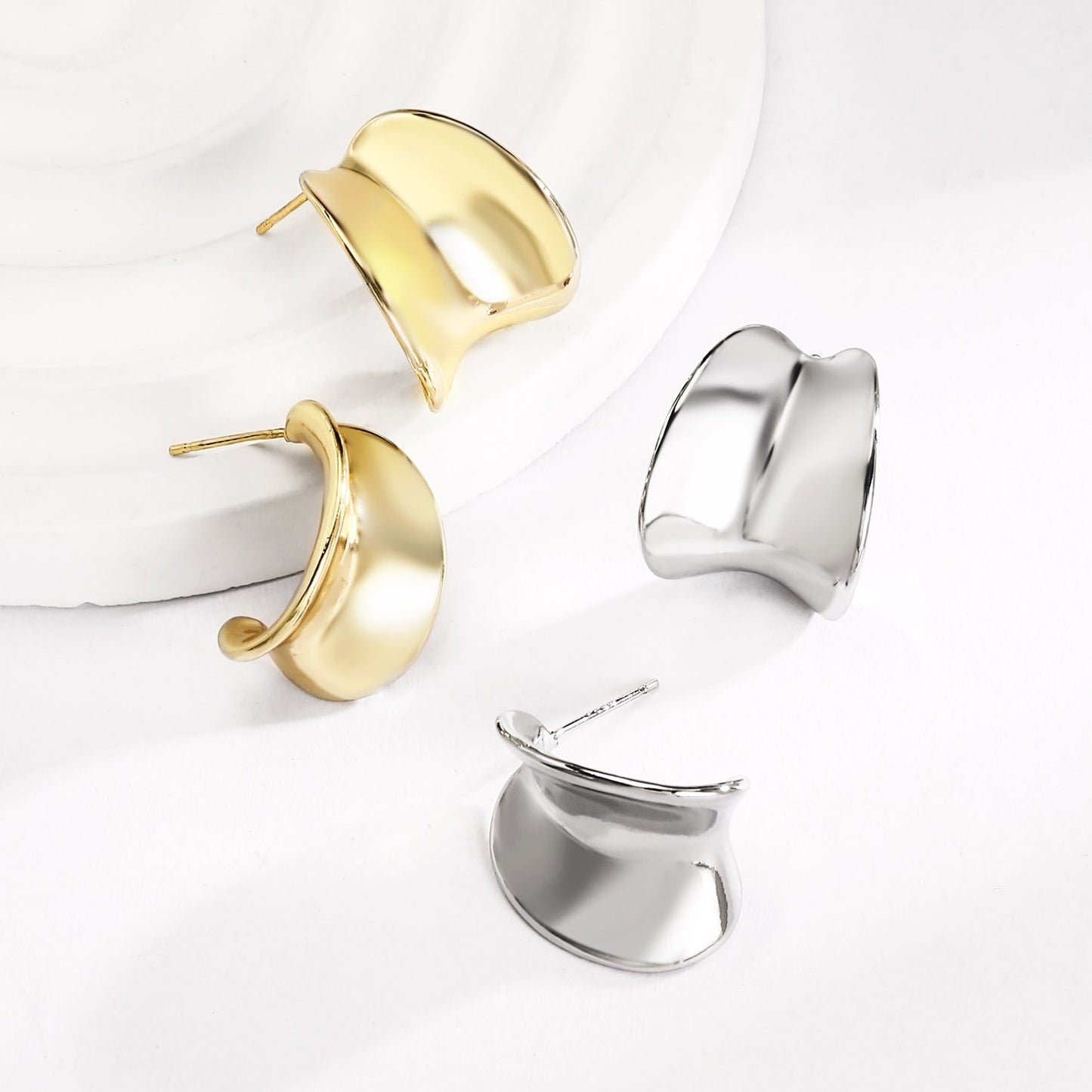 Brass With Plated Fashion Jewelry 925 pins Earrings